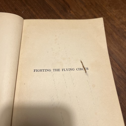 Fighting the Flying Circus-Eddie Edward Rickenbacker Signed 1919 First Edition - Picture 4 of 9