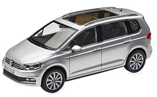 NEW GENUINE VW TOURAN REFLEX SILVER METALLIC 1:43 SCALE DIECAST MODEL CAR