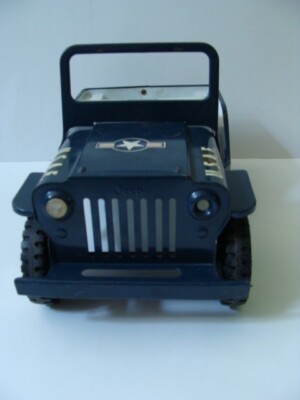 TONKA ジープ Vintage Tonka Jeep G-452-8 1970s US Army Pressed Steel