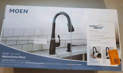 Moen Essie Touchless One-Handle High Arc Kitchen Faucet - Matte Black