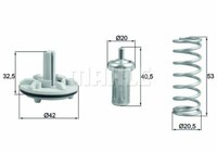 Mahle Thermostat FüR VW Beetle,Cc,Eos,Golf V Vi,Jetta III Iv,Passat,Polo,Sharan
