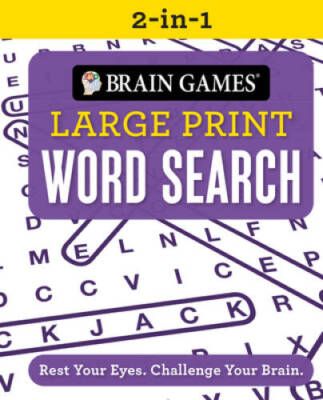 Brain Games 2In1  Large Print  - GOOD