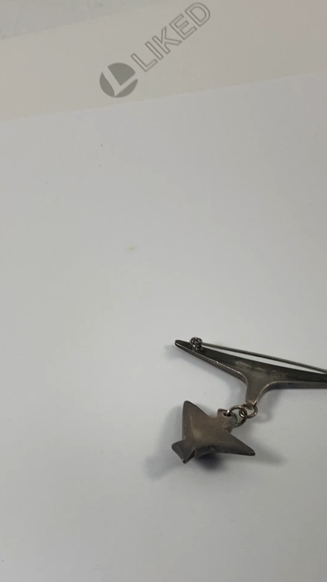 Vintage Georg Jensen Silver Bird Charm Brooch # 334 Henning Vintage Georg Jensen Silver Bird Charm Brooch # 334 Henning