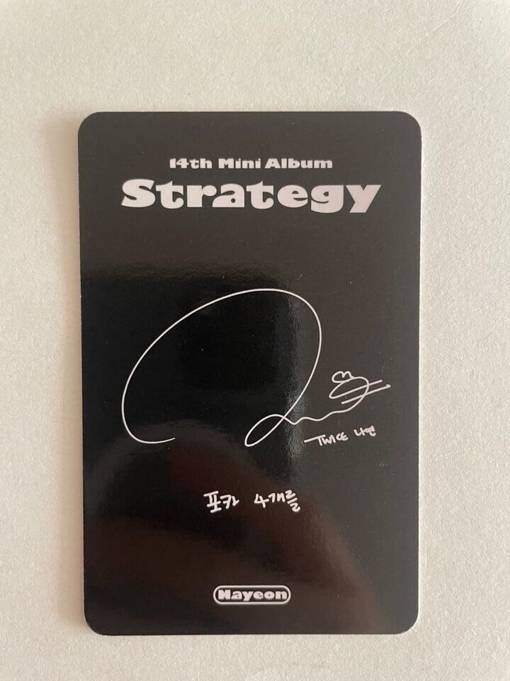 TWICE 14th Mini Album STRATEGY Official Photocard Sana Mina TWICE 14th Mini Album STRATEGY Official Photocard Sana Mina
