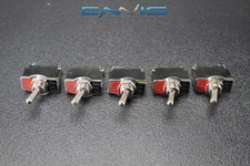 5 PCS TOGGLE SWITCH SPST ON OFF TOGGLE 10 AMP 250V 15 AMP 125V 2 PIN EC-1522