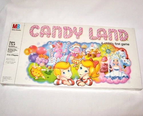 1984 CANDY LAND Vintage Board Game Sealed Unopened Milton Bradley (Dirt in Seal)