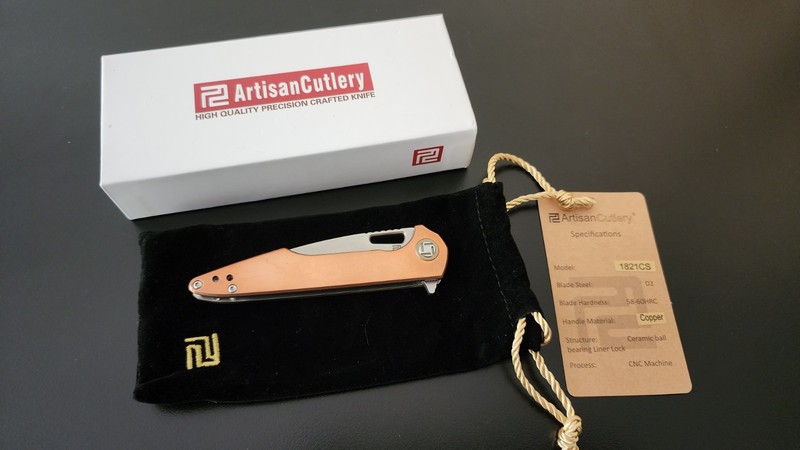 Artisan Cutlery Archaeo Mini Copper SMKW 1821CS Knife - Limited Edition 