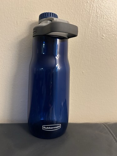 Botella de agua Rubbermaid a prueba de fugas Chug 32 oz azul náutico tapa giratoria - Imagen 10 de 13