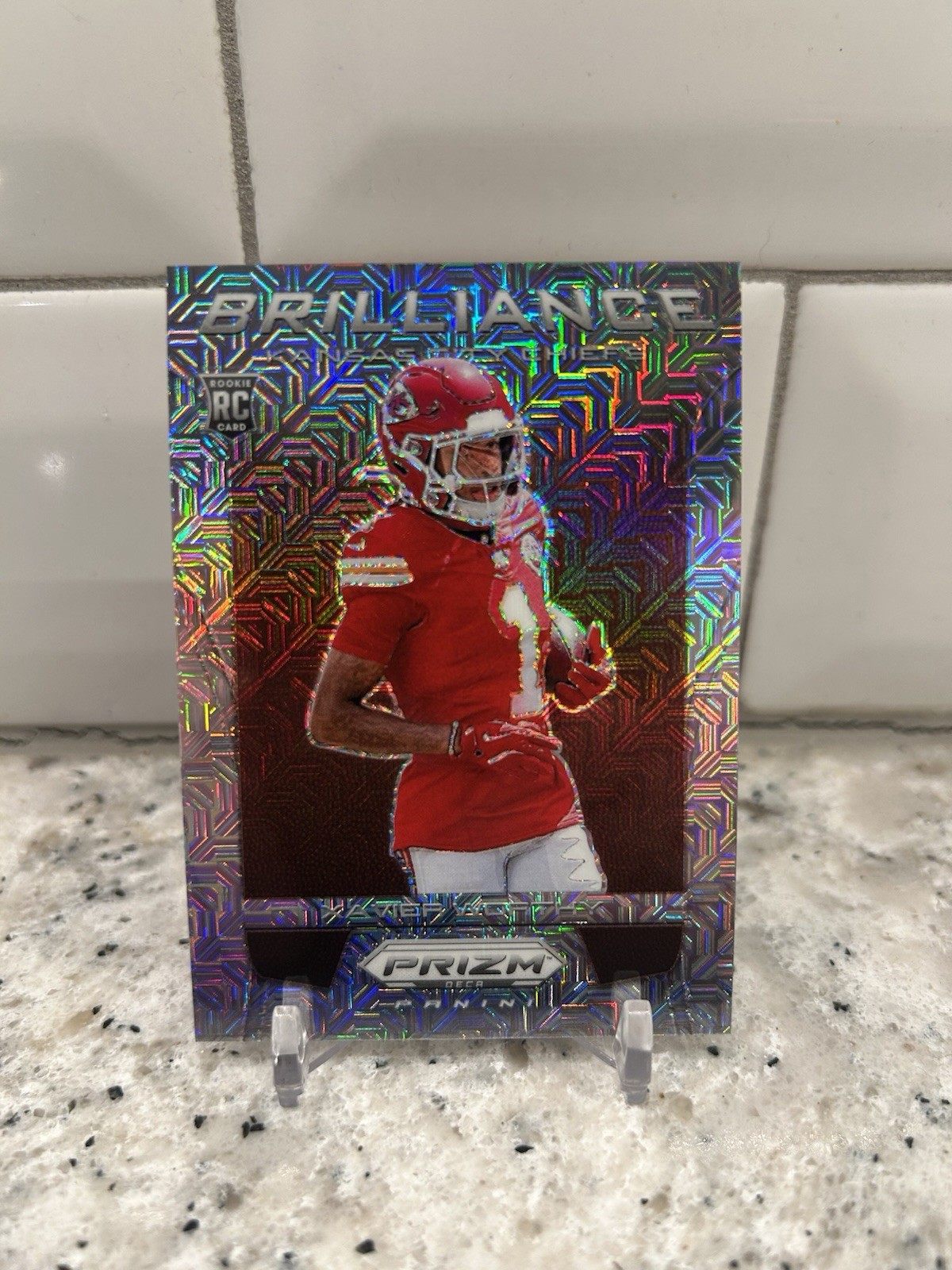 2024 Panini Prizm Deca Xavier Worthy Brilliance Mojo Prizm Rookie Card #/30 🏈