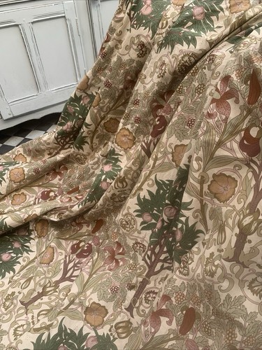 Cortinas Liberty of London, Melbury, Vintage, X GRANDES, 140"W x 84" L (LOTE 1) - Imagen 9 de 24