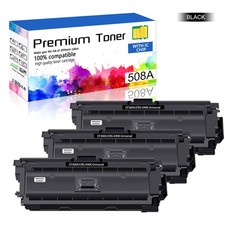3PK CF360A Black Toner Fit for HP 508A Color LaserJet M553x Flow MFP M577z M577f