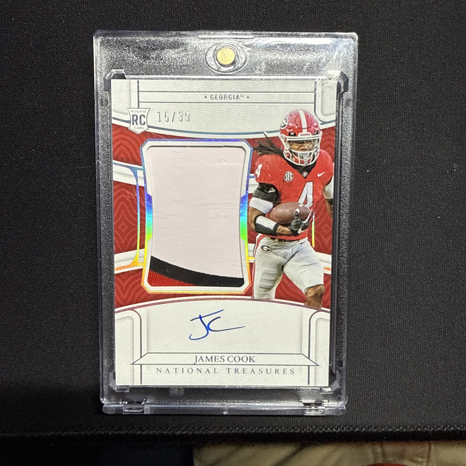 James Cook Panini National Treasures Collegiate #49 College Materials Signature