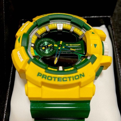 G-Shock GA-400CS-9AJF Men's Yellow Watch Used Working W/Box Used from Japan - Picture 3 of 8