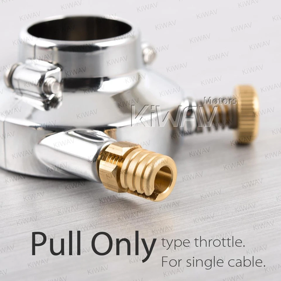 VAWiK chrome hand control kit + throttle clamp 1" bar retro neat clean style - Изображение 4 из 4