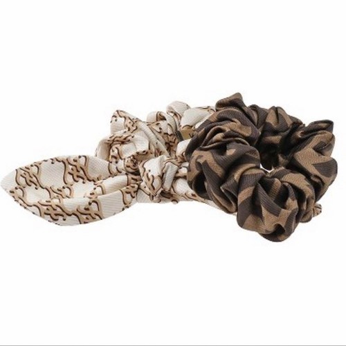 Fendi Zucca Logo Jacquard Scrunchie & weißes Band Typ Haarschmuck 2er Set - Bild 4 von 9