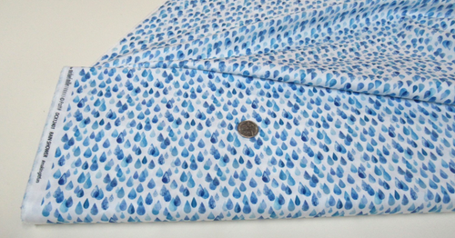 Michael Miller Quilt-Handwerk Stoff REGENDUSCHE blau 6 Yards (DCX-12401) Schraube!