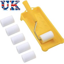 8Pcs with Paint Tray Mini Paint Roller Kit 2 Inch Sponge Small Roller  Cupboards