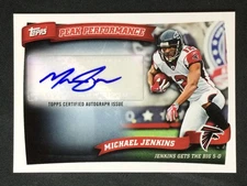 2010 Topps #PPA-MJ Michael Jenkins Atlanta Falcons Peak Performance AUTO