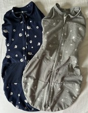 Happiest Baby Sleep Sack Swaddle set of 2, Space Print Cotton  Mesh size small