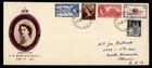 DR WHO 1953 NEW ZEALAND FDC QEII CORONATION COMBO R72475