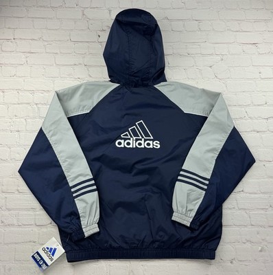 NEW/Old Stock VTG 1998 Adidas Jacket Boys Essential 3 Stripe Zip