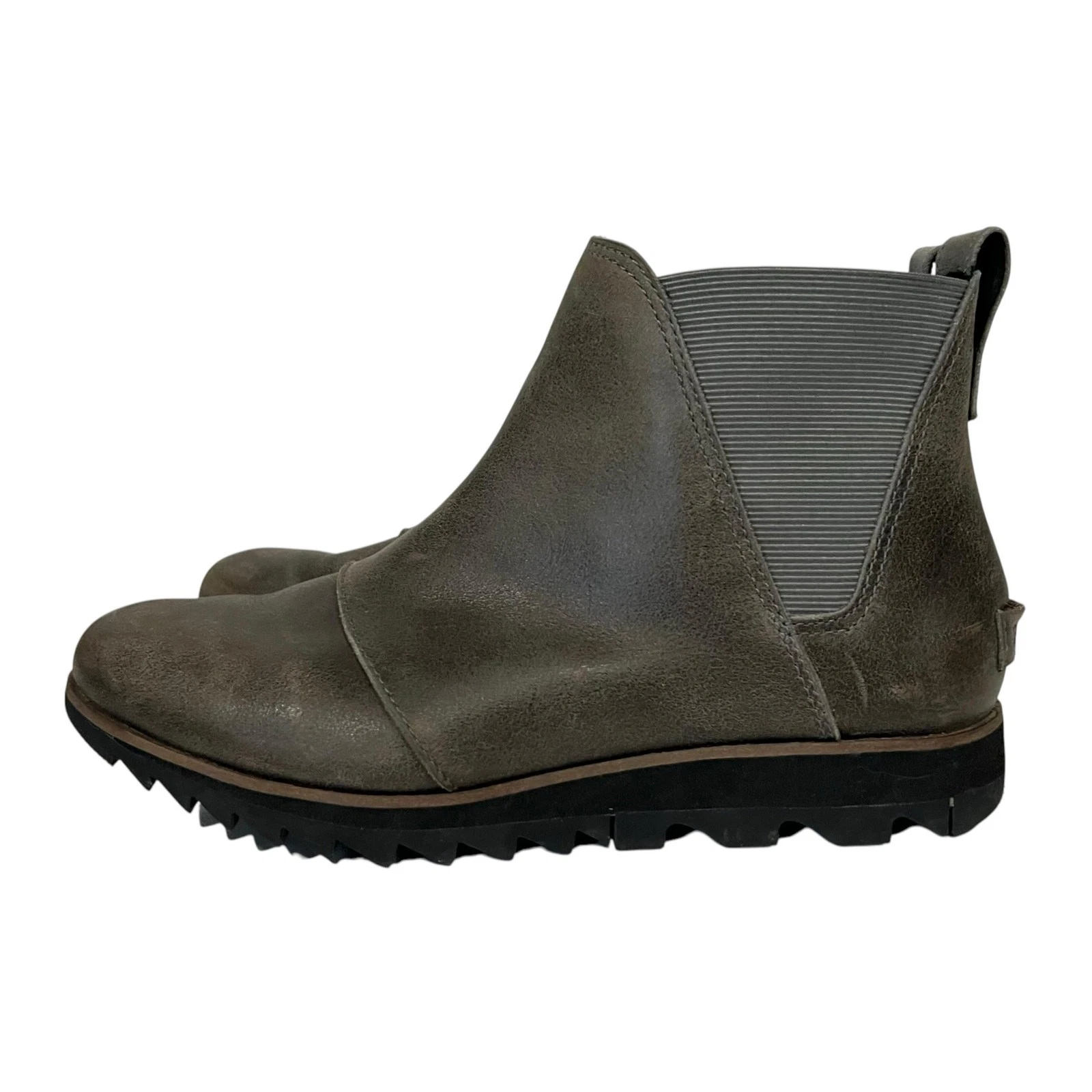 sorel harlow chelsea leather waterproof comfy outdoors boots