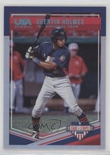 2018 USA Baseball Stars & Stripes Longevity Holo Foil 74/99 Quentin Holmes fm0