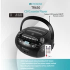 CD Player Boombox TR630 Cassette Player Portable AM FM Radio Stereo For Gift