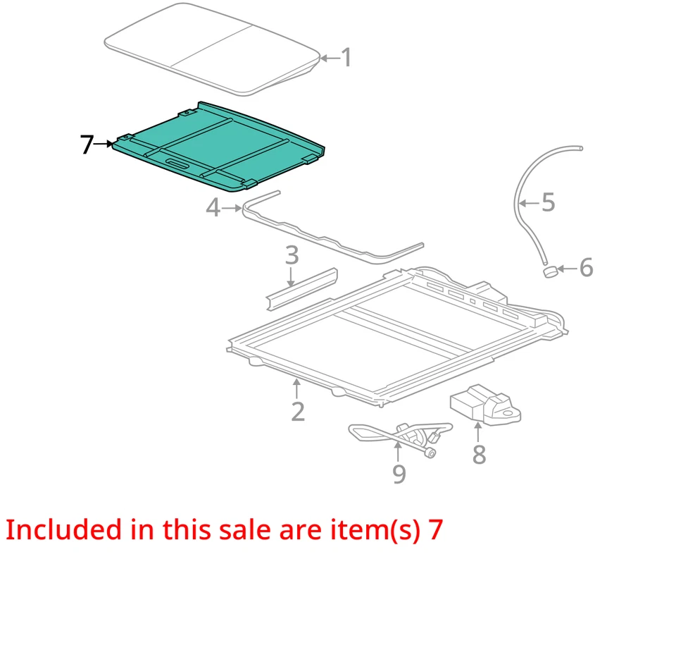 ПОДХОДИТ 2005-2011 CADILLAC STS СОЛНЦЕЗАЩИТНЫЙ КОЗЫРЕК ASM СОЛНЦЕ RF СЕРЫЙ L 25791959 - НОВЫЙ OEM - Изображение 2 из 3