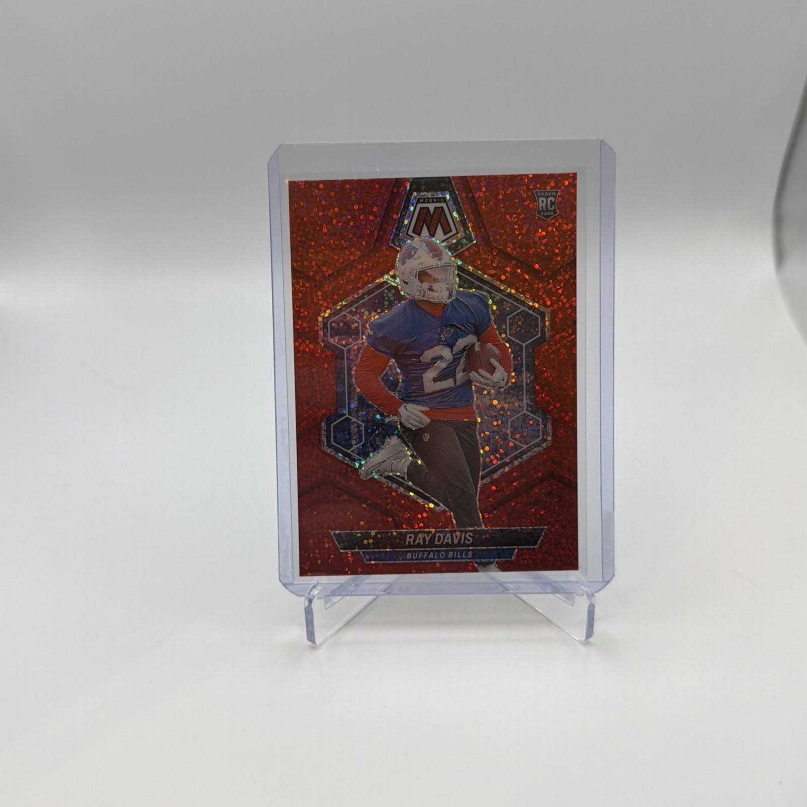 2024 Panini Mosaic - Rookies Ray Davis #387 Red Sparkle Prizm (RC)