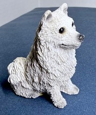 Figurine chien Samoyed Stone Critters Made In USA
