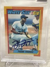 1990 Topps Frank Thomas RC BGS Auto 10 Beckett Certified Rookie Autograph