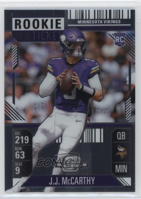 2024 Panini Contenders Optic Rookie Ticket JJ McCarthy #71 1p9o