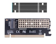 Valuegist PCIe 4.0 X16 to M.2 NVMe Mkey SSD Adapter Card with M2 black