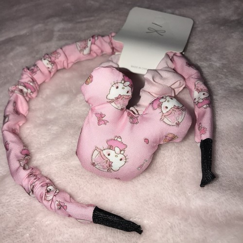 Hello Kitty Melody Sanrio characters headband and scrunchie set hair accessory - Picture 3 of 8