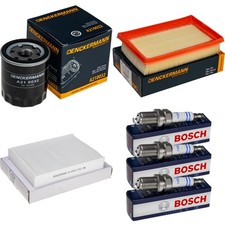 Inspektionspaket BOSCH Zündkerzen für Toyota Aygo 1.0 Citroën C1 II 108