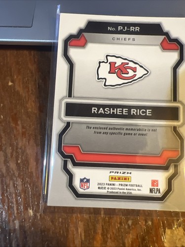 Rashee Rice 2023 Panini Prizm Neon Green Pulsar Premier Jerseys Rookie RC #PJ-RR - Bild 6 von 6