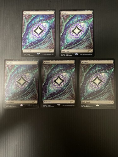 MTG 10× Dragon's Eye Wastes TDM Promo Basic land English - Picture 2 of 15
