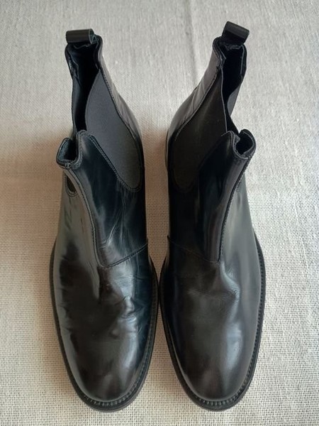 Men Selected Homme Boots Black Leather 42