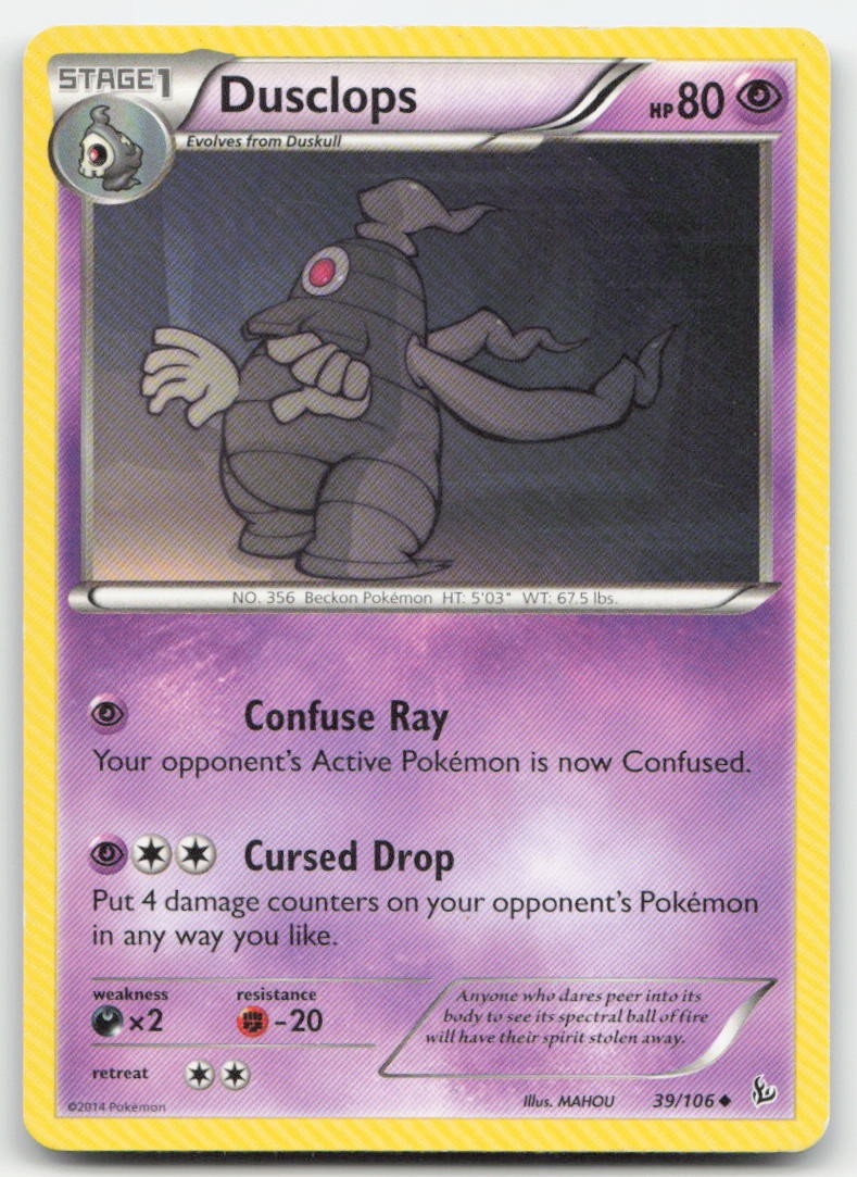 Dusclops 39/106 XY - Flashfire Pokemon TCG HP