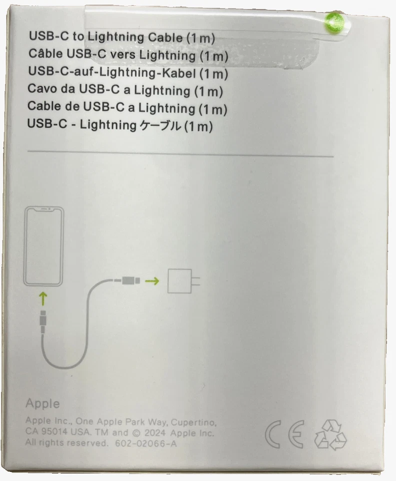 Apple USB-C to Lightning Cable 1M - Image 2 of 2