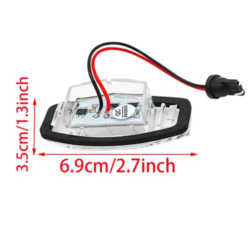 Xenon White LED License Plate Light Clear Cover For 01-2005 Honda Civic VII4/5D - Picture 4 of 5
