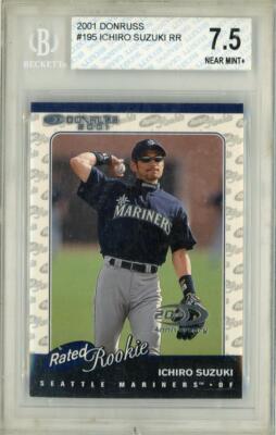 2001 Donruss Seattle Mariners Ichiro Rated Rookie BGS 7.5 /2001 | eBay