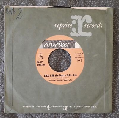 LIKE I DO (DER TANZ DER STUNDEN) - NANCY SINATRA - 45 RUNDEN 1962 REPRISE - R 20.045