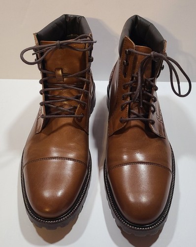 Johnston & Murphy XC Flex Cody Cap Toe Boot Brown Full Grain Dress Mens 10.5 M - Picture 2 of 8