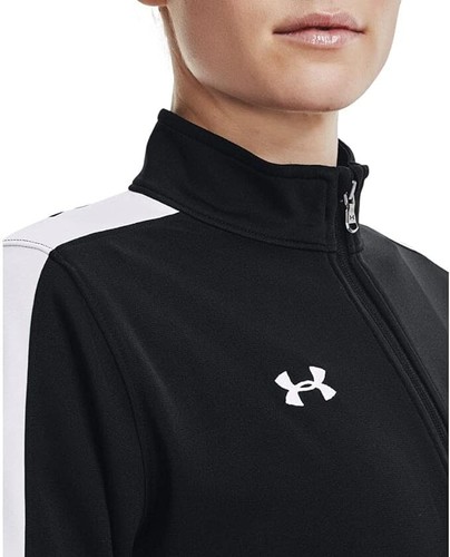 Under Armour Women's Rival Knit Warm-Up Jacket (Black) Size XS - Picture 2 of 3