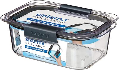 Sistema Brilliance 920ml Lebensmittelbehälter 100% Auslaufsicher - Mikrowellengeeignet/Deckel