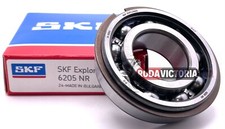 SKF 6205 NR BEARING OPEN w/ SNAP RING 6205 NR  25x52x15 mm SAME DAY SHIPPING