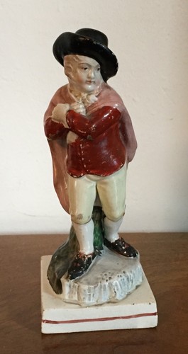 Antique 19th c. Staffordshire Pearlware Figure of Winter Four Seasons Figurine - Picture 7 of 9