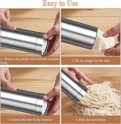 Macchina per Pasta Ricaricabile, Macchina per La Pasta Fresca Elettrica Senza Fi - Foto 6 di 12